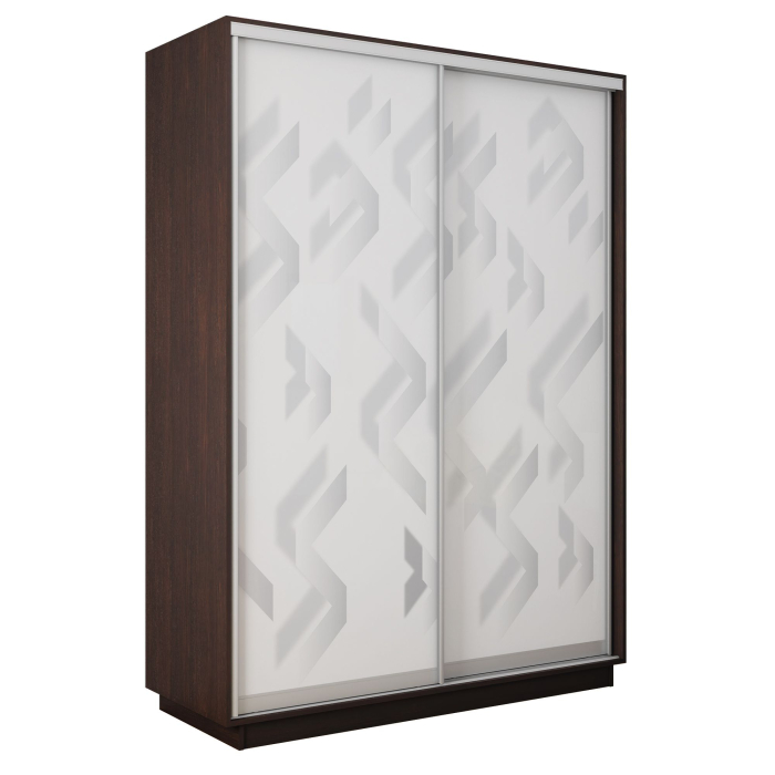 Шкафы-купе 2-х дверные, Шкаф-купе Экспресс 2-х дверный Фотопечать Ленты Стекла 140х45х240