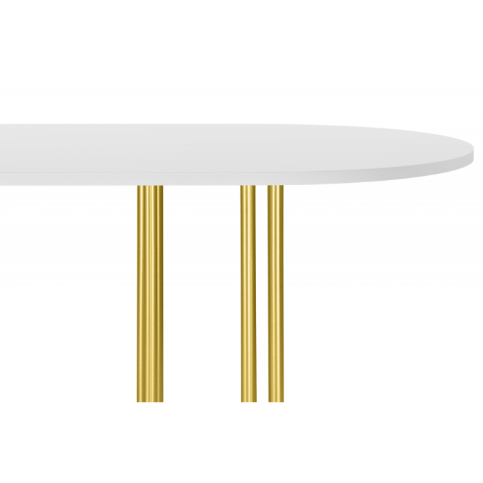Обеденные столы, Стол Хьюго О 180 х 90 (золотые ноги)
