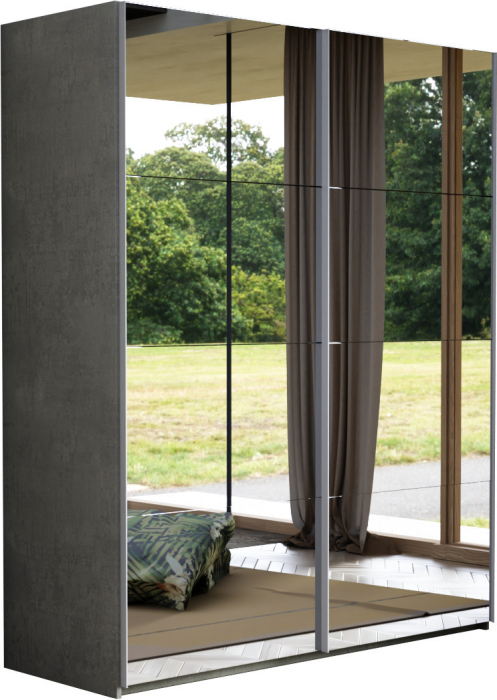 Шкафы-купе 2-х дверные, Шкаф-купе Эста Зеркало+Зеркало 180х66х240