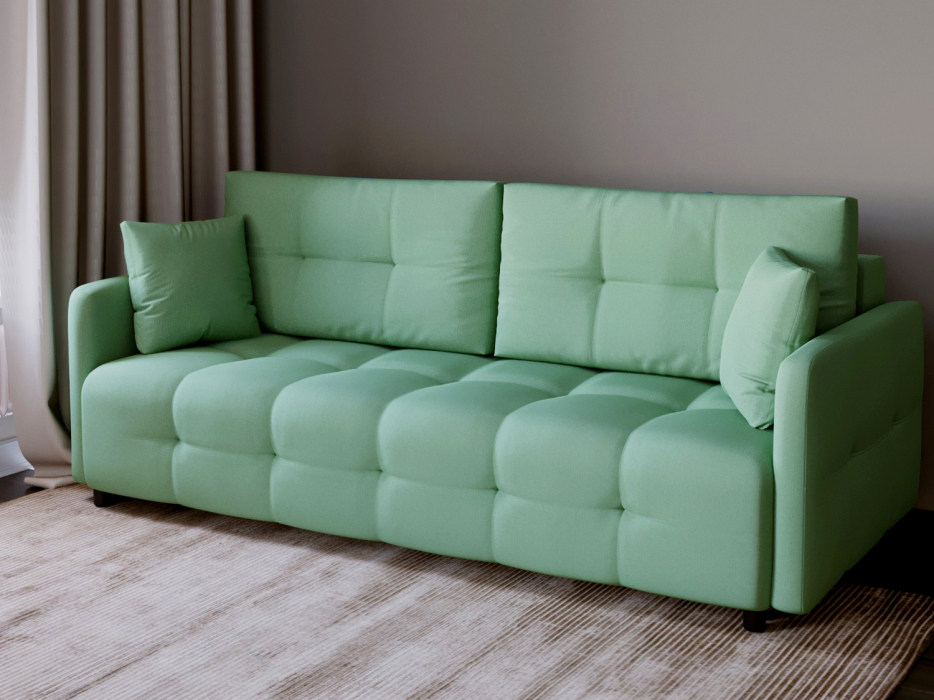 Диваны с ящиком для белья, Диван-кровать Квадро, велюр