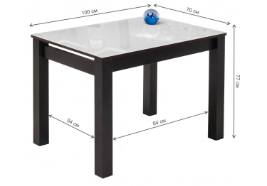 Стол стеклянный Раймунд (Венге)