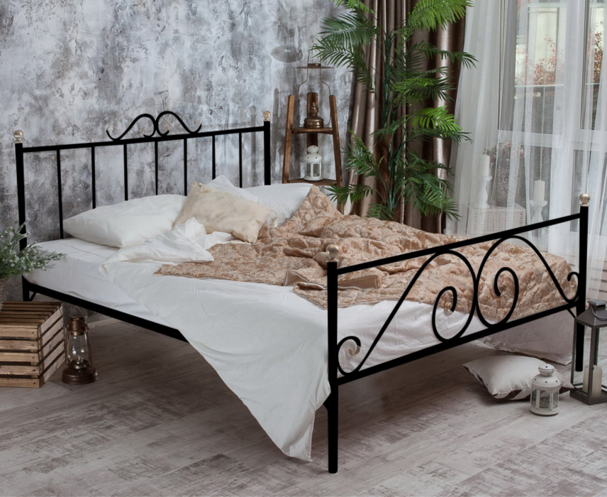 Кованые кровати, Кованая кровать Оливия 1.8 с двумя спинками