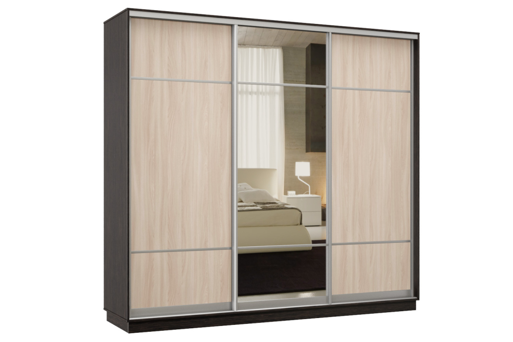 Шкафы-купе, Шкаф-купе Премьер Лайт 59 (08;11;08) трехдверный