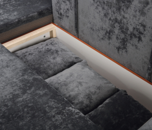 Угловой диван Марго 1 (левый), велюр