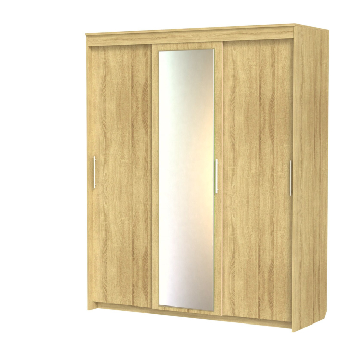 Шкафы-купе 3-х дверные, Шкаф-купе шк-21 с зеркалом
