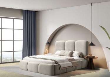 Кровать Ориола в базовых тканях, с подъемным механизмом и с основанием, 180х200