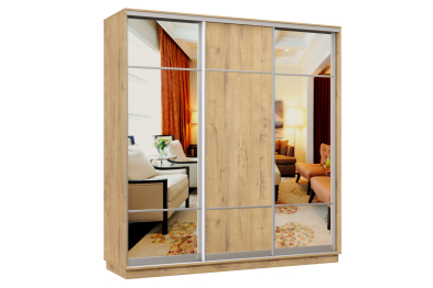 Шкаф-купе Премьер Лайт 33 (11;08;11) трехдверный