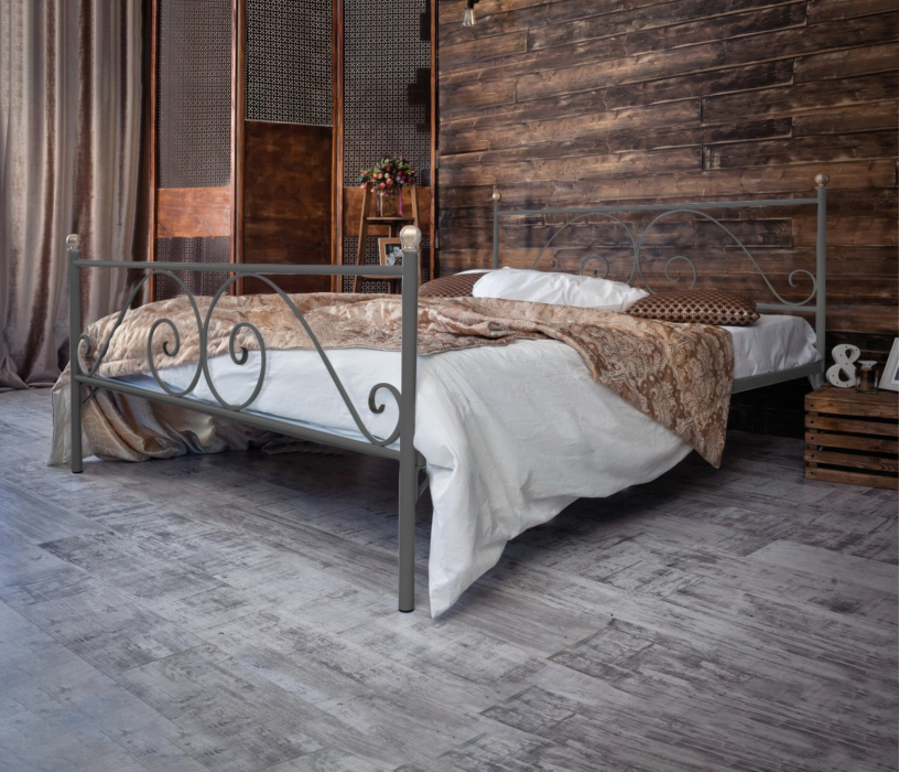 Кованые кровати, Кованая кровать Анталия 1.8 с двумя спинками