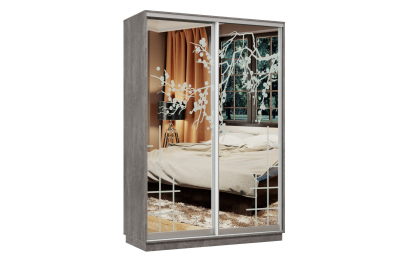 Шкаф-купе Премьер Лайт 01 Мини П-3159 двухдверный