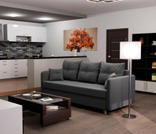 Диваны еврокнижки, Прямой диван Лотос,еврокнижка,велюр