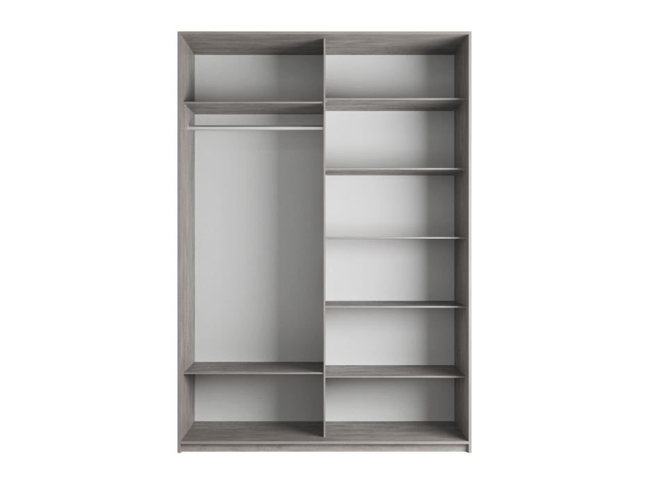 Шкафы-купе 2-х дверные, Шкаф-купе Прайм 2-х дверный Стекла черные/Доводчики 160х57х230