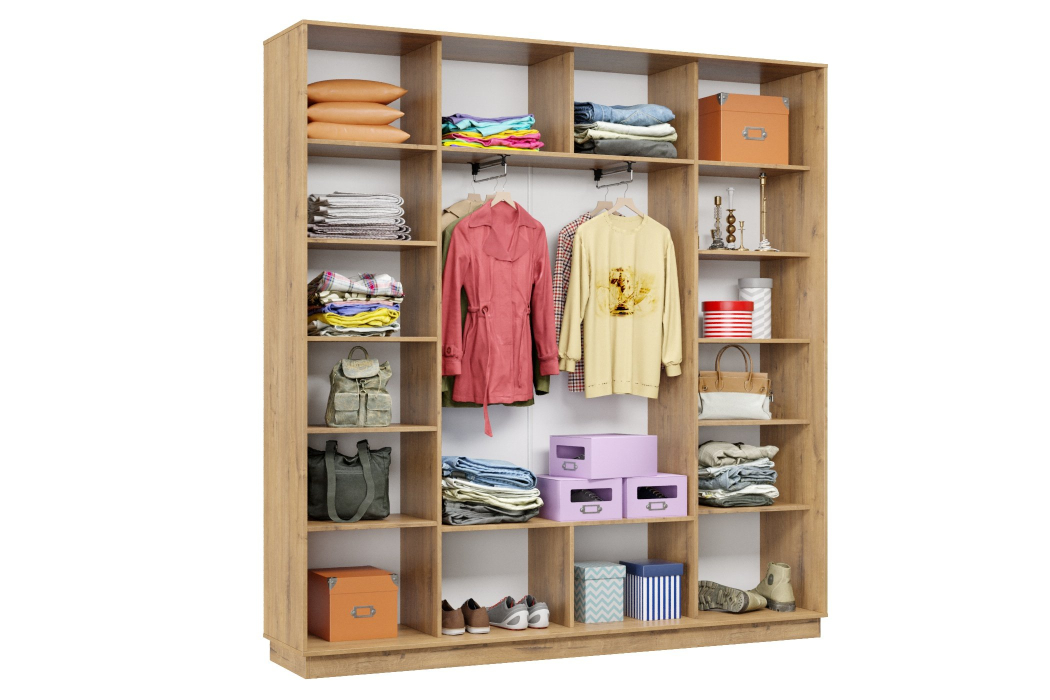 Шкафы-купе 3-х дверные, Шкаф-купе Премьер 33 (11ЗБ;11ЗБ;11ЗБ) фасады зеркало бронза/трёхдверный/Профиль чёрный муар