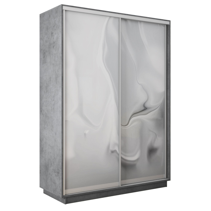 Шкафы-купе 2-х дверные, Шкаф-купе Экспресс 2-х дверный Фотопечать Шелк Стекла 140х45х240