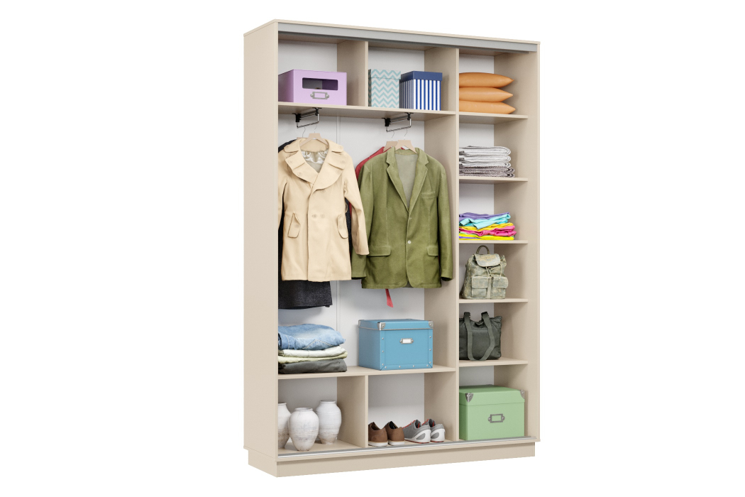 Шкафы-купе 2-х дверные, Шкаф-купе Премьер Лайт 11 П-3159 двухдверный