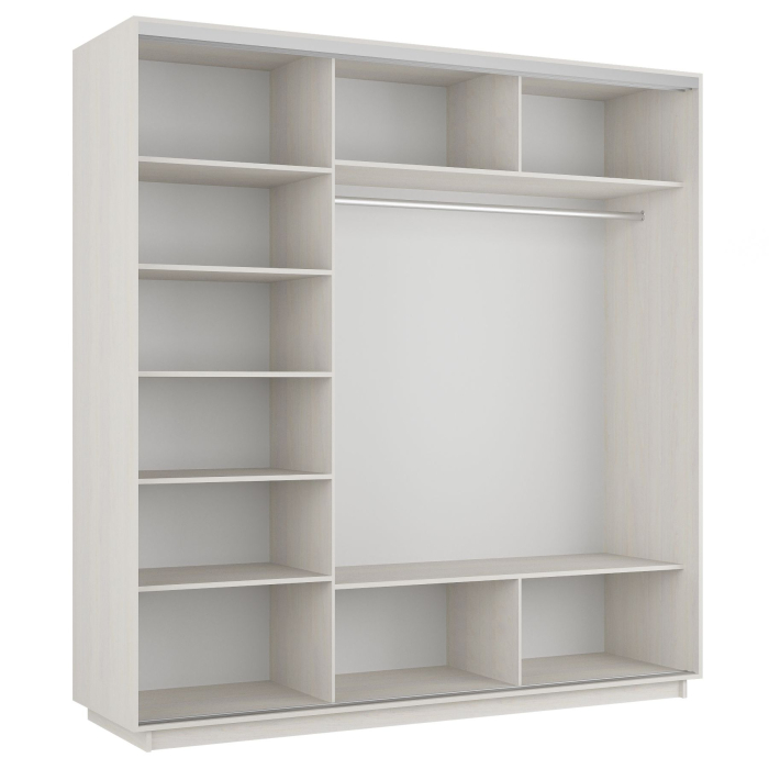 Шкафы-купе, Шкаф-купе Экспресс Медиум (2 зеркала) трио 2200 x 2100 x 600