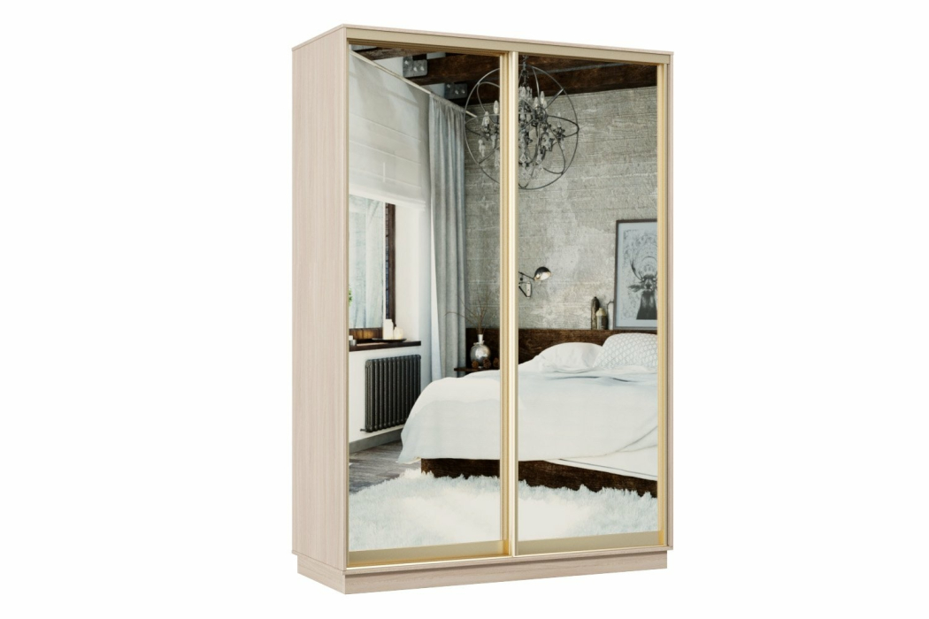 Шкафы-купе, Шкаф-купе Премьер 03 ясень шимо светлый