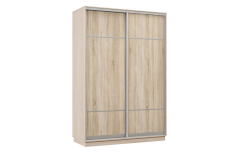 Шкафы-купе, Шкаф-купе Премьер Лайт 01 (08;08) двухдверный