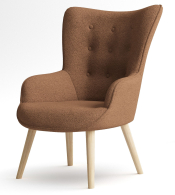 Кресло для отдыха, Кресло интерьерное Шелли, искусственный мех