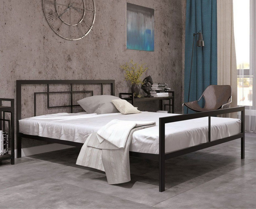 Кровати 140 см, Кровать в стиле лофт Кантерано 1.4