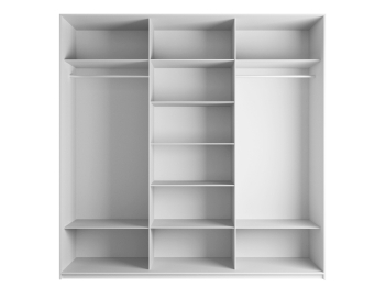 Шкаф-купе Эста Трио Стекло белое 270х66х240