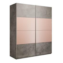 Шкаф-купе Эста 2-х дверный ДСП/Стекла пудра/Доводчик 180х66х240