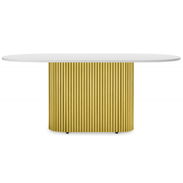 Стол Барон О 200 х 90 (золотые ноги)