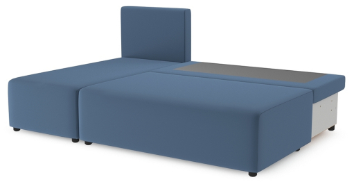 Угловой диван Каир Lux, велюр, левый