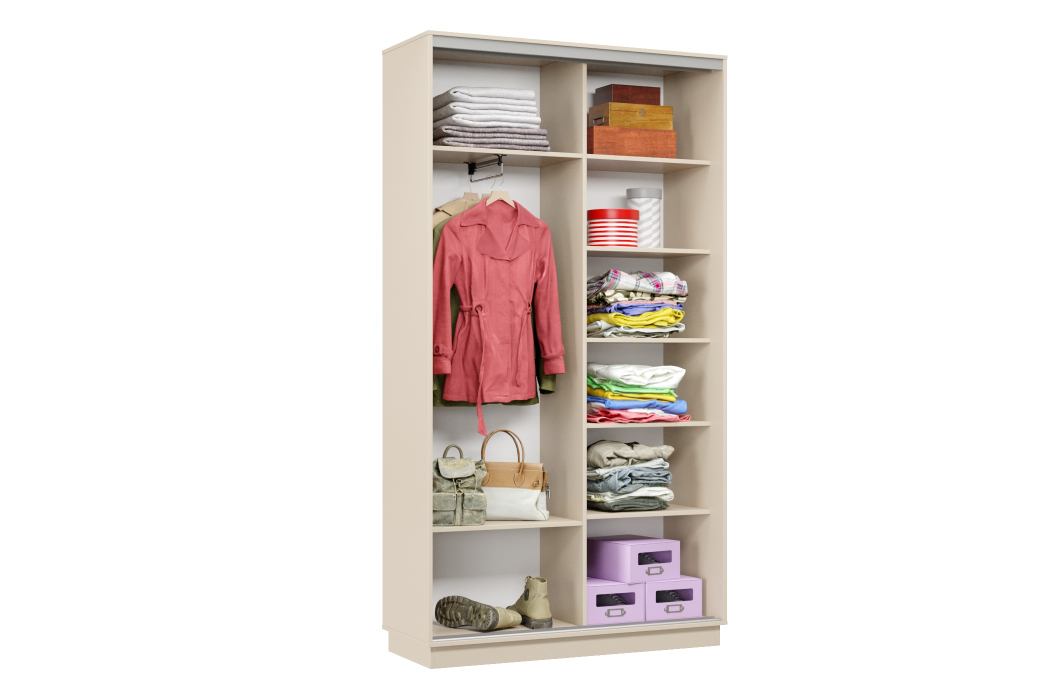 Шкафы-купе 2-х дверные, Шкаф-купе Премьер Лайт МИНИ 03 (08;11) двухдверный