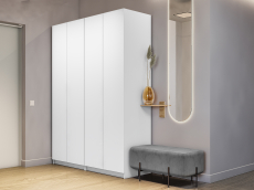 Шкафы распашные, Распашной шкаф Локер 800+800 с полками слева