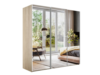 Шкаф-купе Эста Зеркало+Зеркало+Зеркало 300х66х240