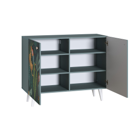 Комод Либера 16.230.01, бензин, белый шагрень