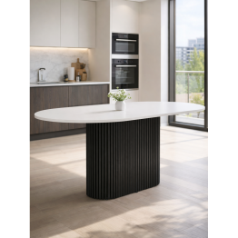 Стол Барон О 180 х 90 (черные ноги)