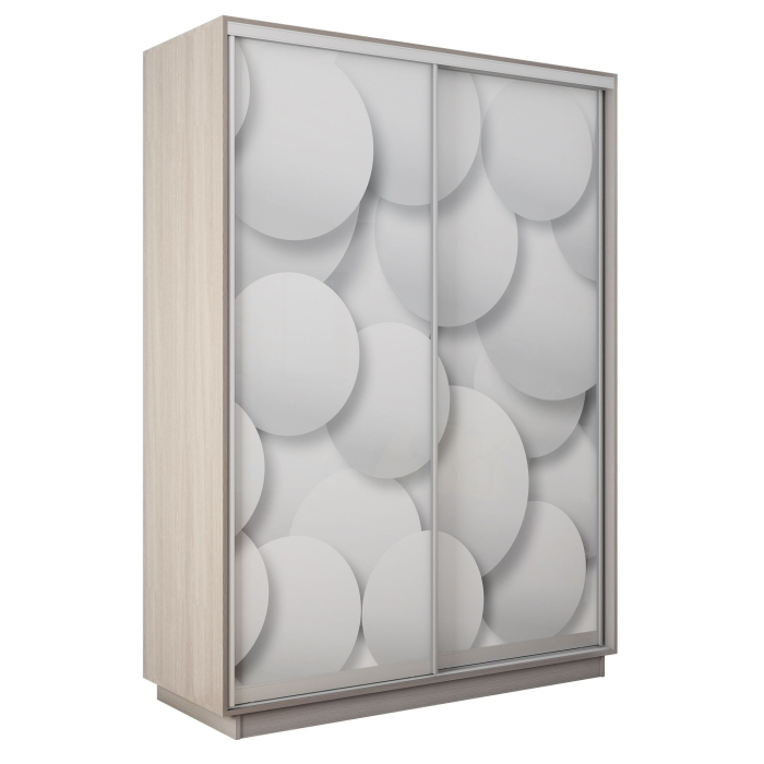 Шкафы-купе 2-х дверные, Шкаф-купе Экспресс 2-х дверный Фотопечать Шары Стекла 160х45х220