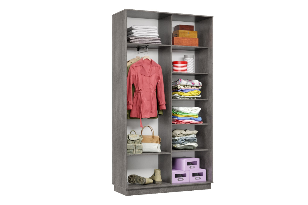 Шкафы-купе 2-х дверные, Шкаф-купе Премьер МИНИ 01 (01ЗБ;01ЗБ) фасады зеркало бронза/двухдверный/Профиль чёрный муар