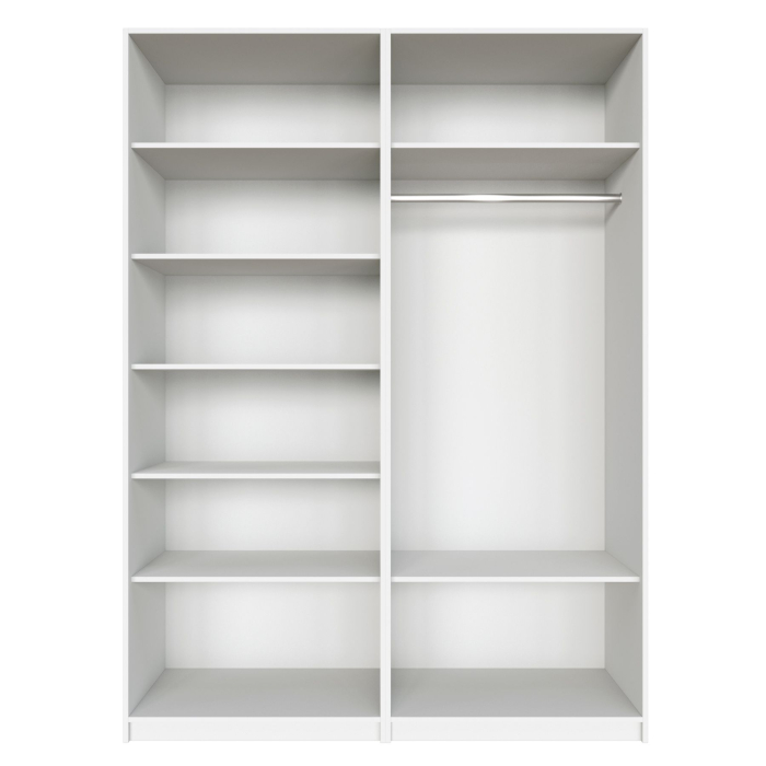 Шкафы распашные, Распашной шкаф Локер 800+800 с полками слева