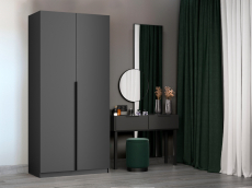 Шкафы распашные, Шкаф складной Е1 Локер ("Гармошка") 101х52,5х220 см, с полками и модулем