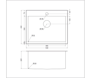 Мойка универсального монтажа EMB-115 PVD Nano