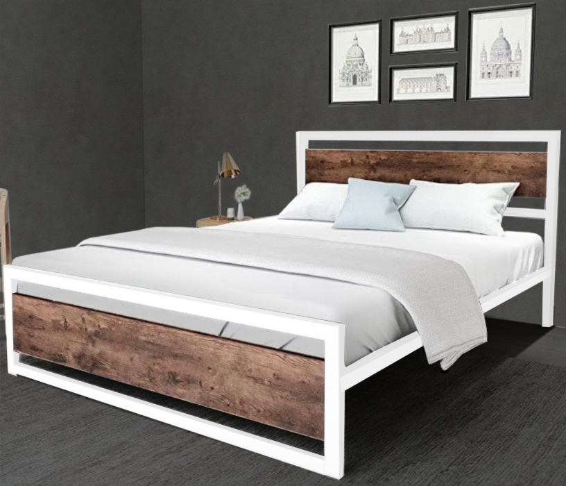 Кровати 140 см, Кровать в стиле лофт Бостон 1.4