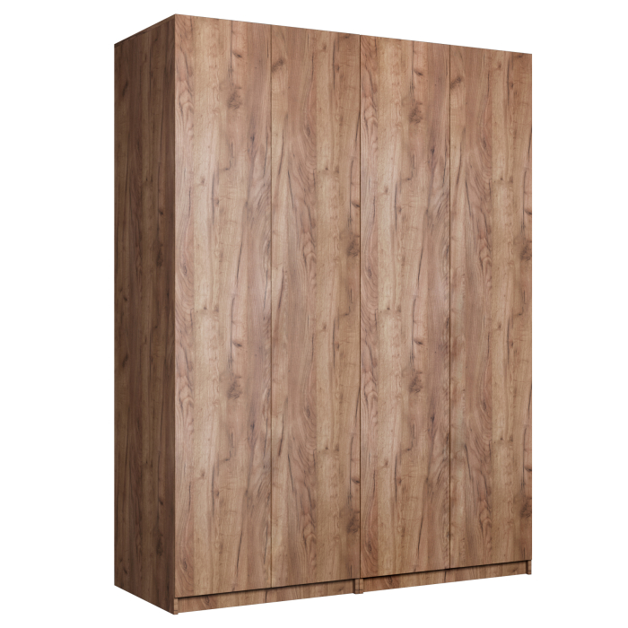 Шкафы распашные, Шкаф складной Е1 Локер ("Гармошка" с системой Push to Move/Левый)162х52.5х220 см,с полками и двумя модулями