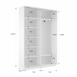 Шкаф-купе Экспресс 2-х дверный Фотопечать Шелк Стекла 160х45х240