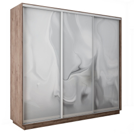 Шкаф-купе Экспресс 3-х дверный Фотопечать Шелк Стекла 240х45х220