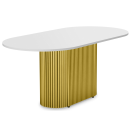 Стол Барон О 180 х 90 (золотые ноги)