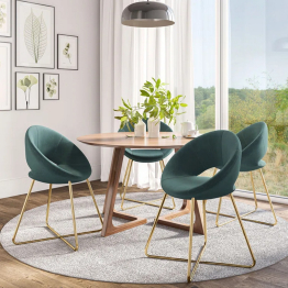 Комплект стульев Refuge, золотой (Комплект 4 шт)