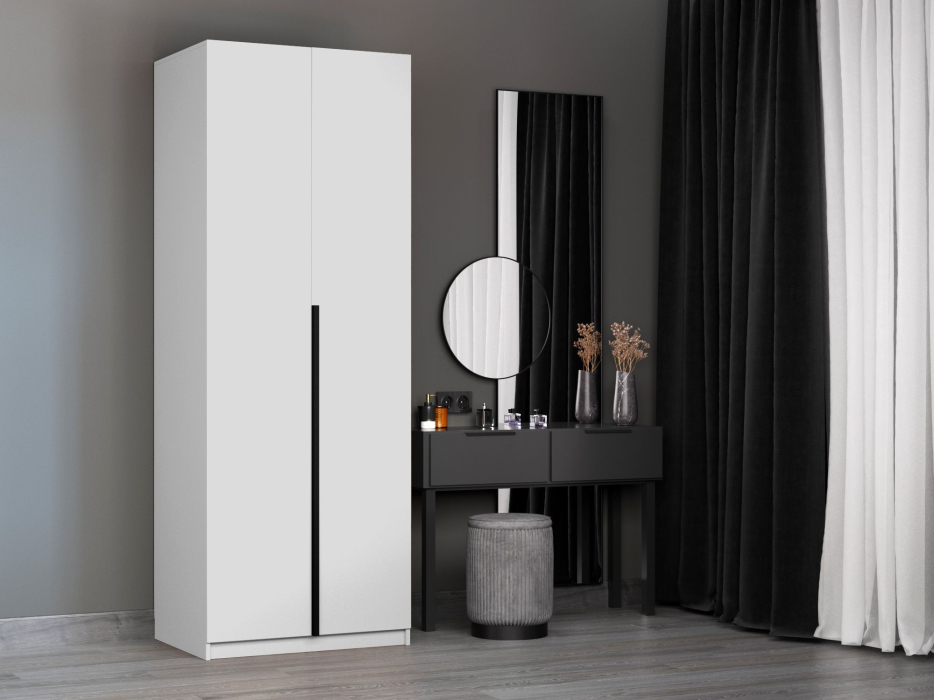 В спальню, Шкаф Локер 2-х дверный (Гармошка) доп. полки + модуль