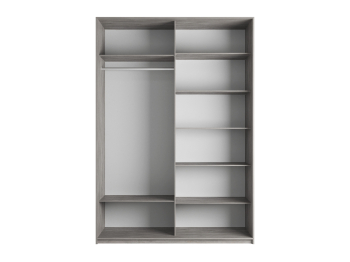 Шкаф-купе Прайм 2-х дверный Стекла пудра/Доводчики 140х57х230