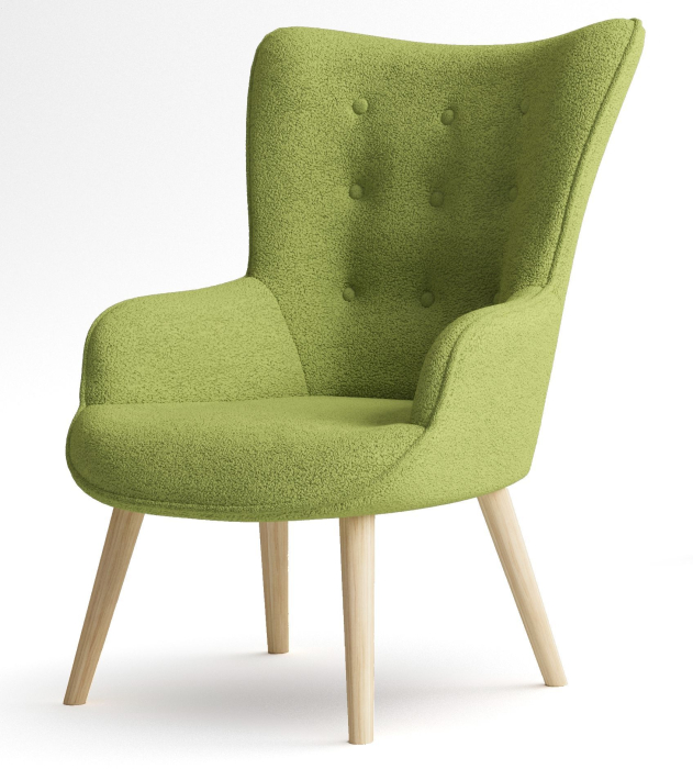 Кресло для отдыха, Кресло интерьерное Шелли, искусственный мех