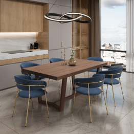 Стул Whispered Fusion вельвет, золотой