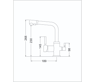 Смеситель ЕСB - 3003N PVD