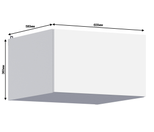 Леон шкаф навесной 1 дв 60х36 см