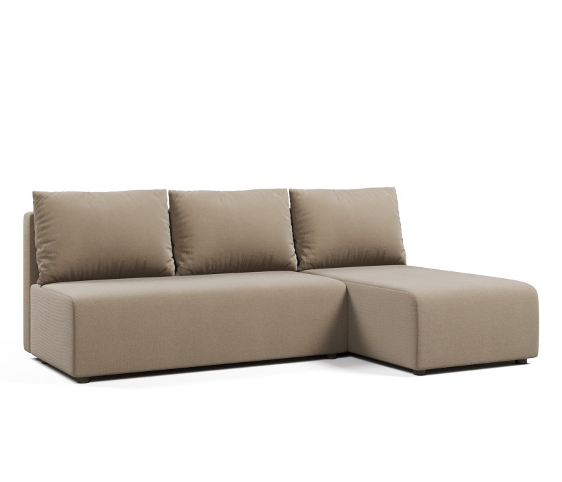 Диваны угловые, Угловой диван-кровать Каир (Комо, Крит), велюр